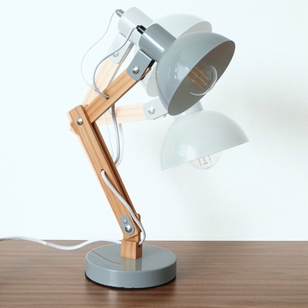 Brilagi - Stolná lampa FOCUS 1xE27/40W/230V šedá