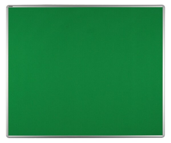 Textilná nástenka ekoTAB v hliníkovom ráme, 1200 x 900 mm, zelená