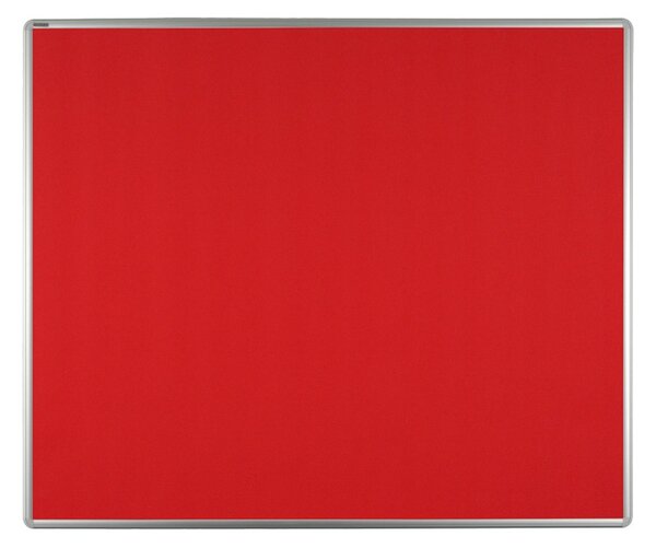 Textilná nástenka ekoTAB v hliníkovom ráme, 1200 x 900 mm, červená