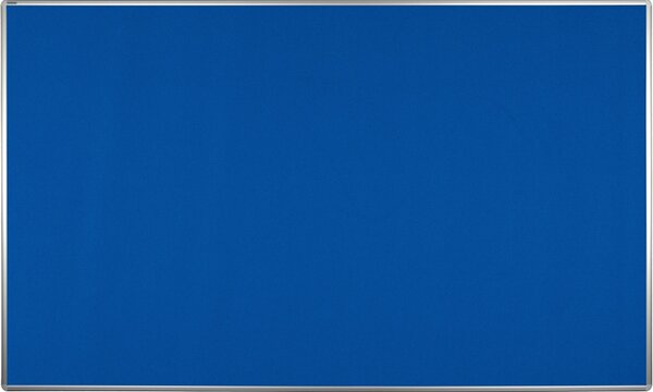 Textilná nástenka ekoTAB v hliníkovom ráme, 2000 x 1200 mm, modrá