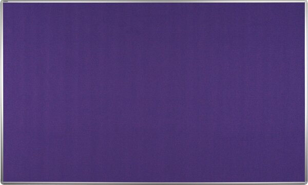 Textilná nástenka ekoTAB v hliníkovom ráme, 2000 x 1200 mm, fialová