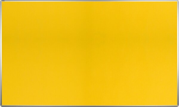 Textilná nástenka ekoTAB v hliníkovom ráme, 2000 x 1200 mm, žltá