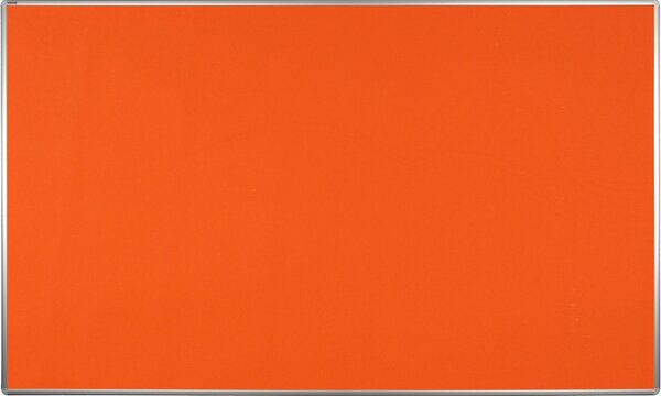 Textilná nástenka ekoTAB v hliníkovom ráme, 2000 x 1200 mm, oranžová