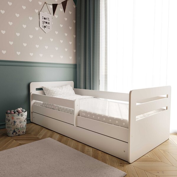 BabyBeds Detská posteľ s úložným priestorom Tomi Farebné prevedenie: Biela, Velikost postele: 180x80 cm