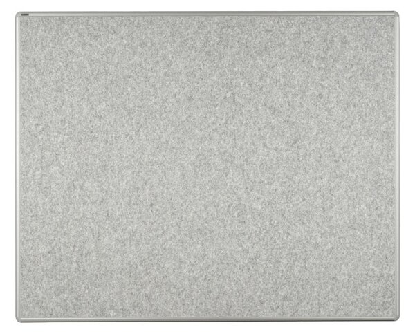 Textilná nástenka ekoTAB v hliníkovom ráme, 1500 x 1200 mm, sivá