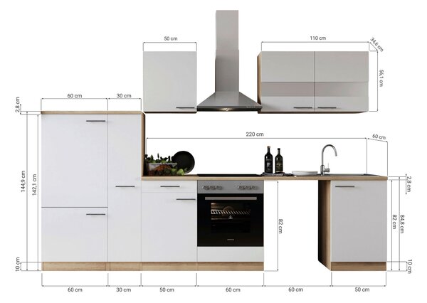 KUCHYNSKÝ BLOK 310 cm Respekta - Online Only kuchyne, Online Only