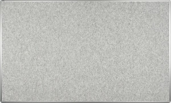 Textilná nástenka ekoTAB v hliníkovom ráme, 2000 x 1200 mm, sivá