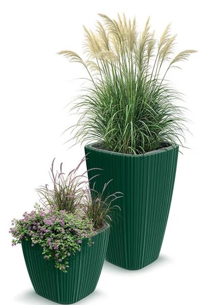Prosperplast Plastový květináč OROS LITTLE tmavě šedý, variant 39 cm