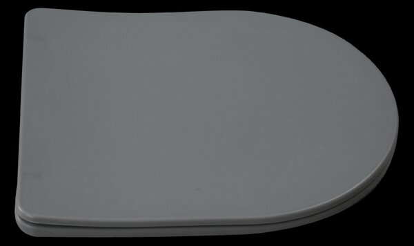 Invena Tavro, závesná misa 490x360x350 mm + WC sedadlo, QFS, šedá, INV-CE-71-007-Y
