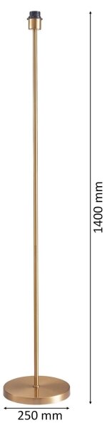 LED stojacia lampa TUNJA 1xE27/20W/230V, priemer 38 cm, zlatá/hnedá