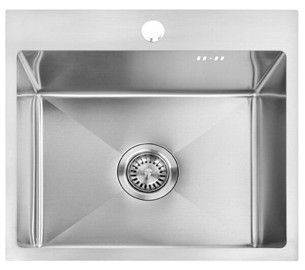 Rea Leo, 1-komorový oceľový drez 500x450x185 mm, oceľová, ZLE-06003