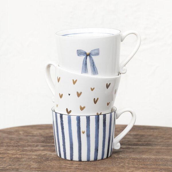 Keramický hrnek Hearts in Brown 240 ml