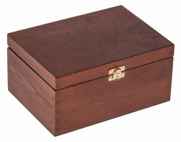 Krabička drevená 22x16x10,5 cm - orech