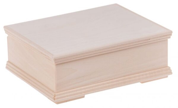 Krabička drevená 12,5x16,8x5,5 cm