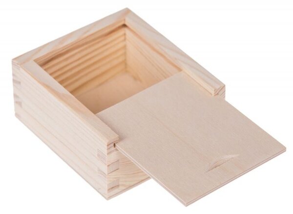 Krabička drevená 9,5x10,5x5 cm PD 39