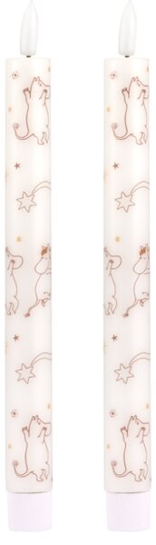 Muurla LED sviečky Moomin Comet, 2ks / vysoké