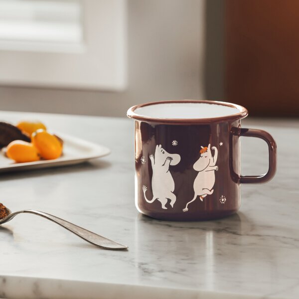 Muurla Hrnček Moomin Comet 0,55l, smalt / hnedý