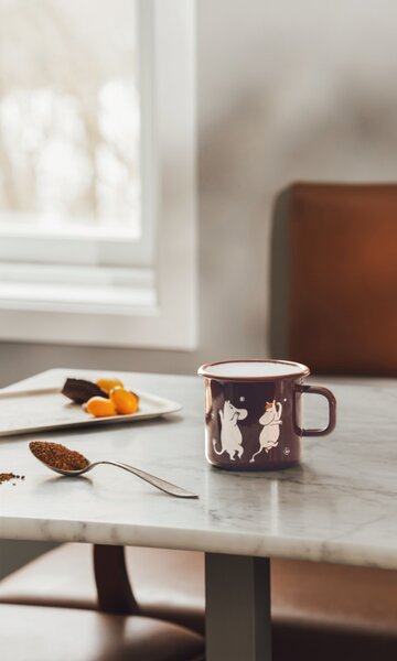 Muurla Hrnček Moomin Comet 0,55l, smalt / hnedý