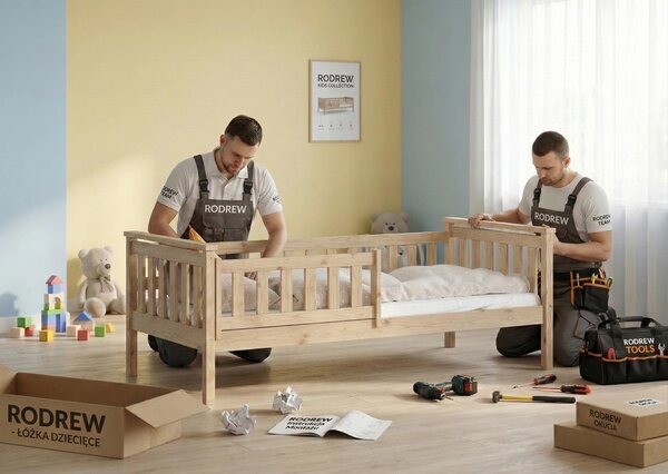 Detská posteľ Sami 80x160 Bezfarebný lak