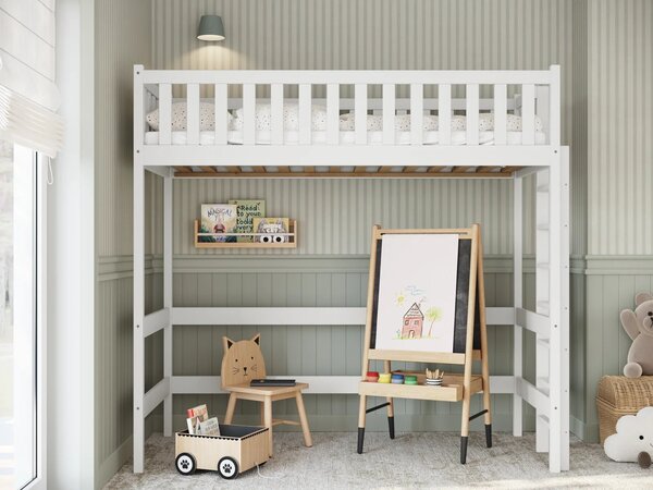 Vyvýšená posteľ Livo 80x160 Biela