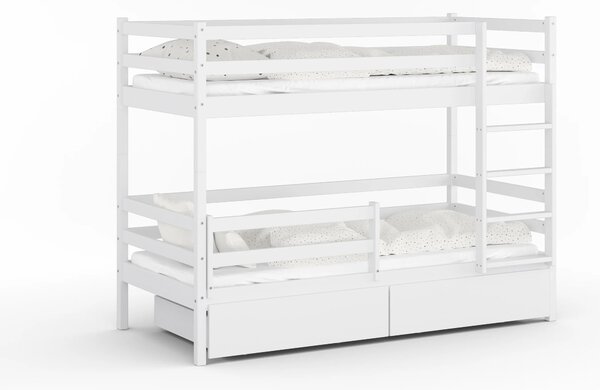 Poschodová posteľ Velo 80x160 Biela