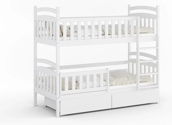 Poschodová posteľ Beli 80x160 Biela