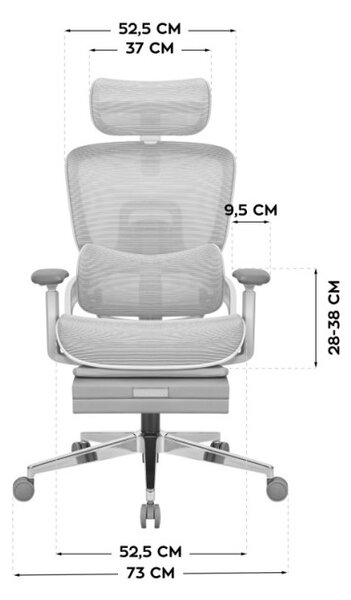 Kancelárska stolička Expert 9.3 Grey