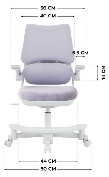 Detská otočná stolička Mark Adler Junior 5.7 Purple