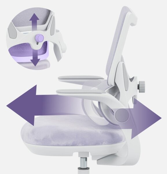 Detská otočná stolička Mark Adler Junior 5.7 Purple