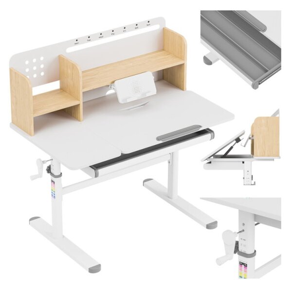 Detský rastúci písací stôl Mark Adler Study 5.7 Grey