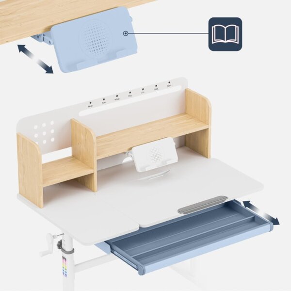 Detský rastúci písací stôl Mark Adler Study 5.7 Grey