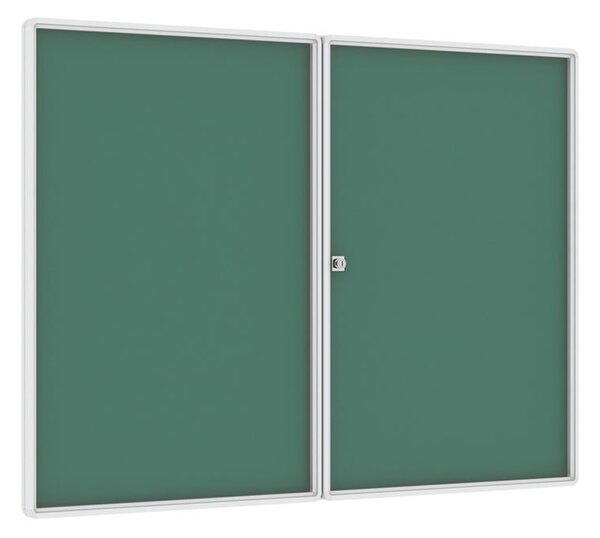 Vnútorná magnetická vitrína, zelená, 900 x 1200 mm
