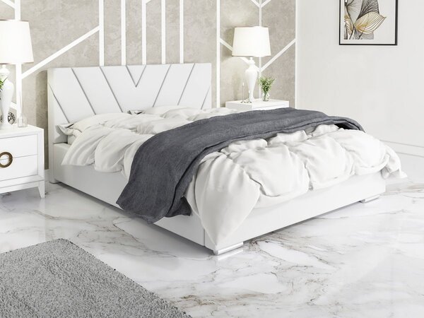 Čalúnená posteľ Vicenza 120/200 cm s úložným priestorom madrid - ekokoža