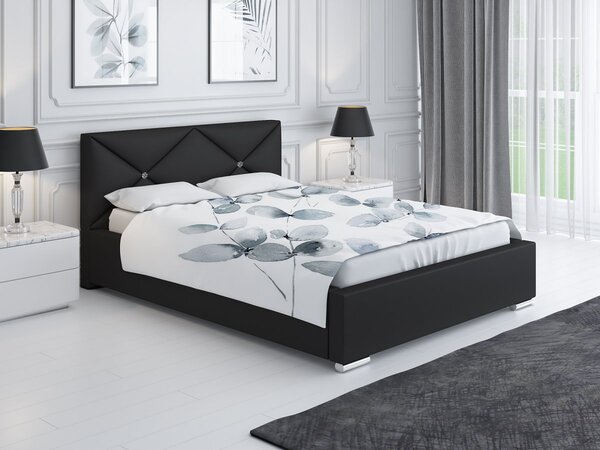 Čalúnená posteľ Modena 120/200 cm s úložným priestorom madrid - ekokoža