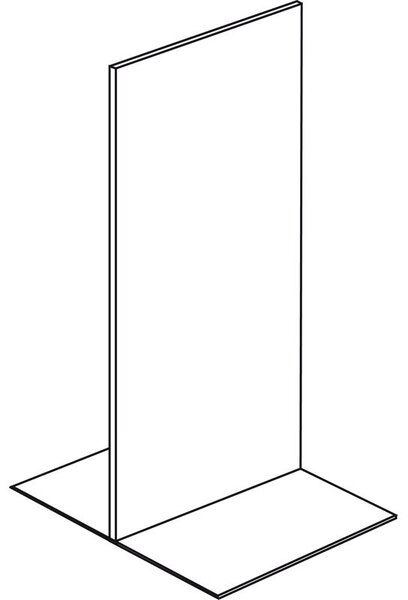 Predajný regál obojstranný, plné steny, 1600 x 1000 x 900 mm, základný, antracit