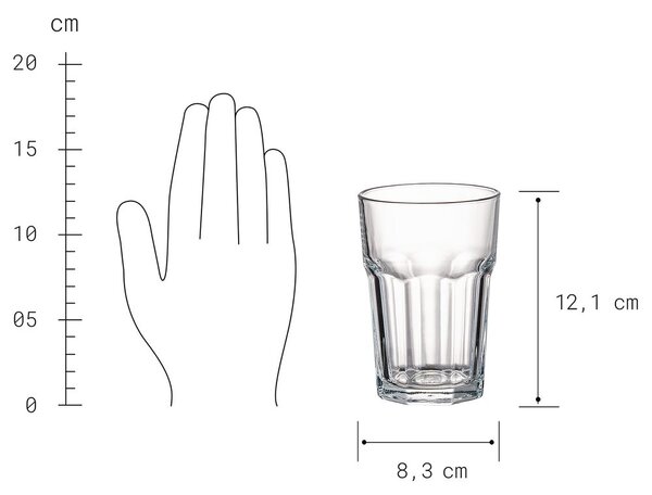 GIBRALTAR Poháre 300 ml