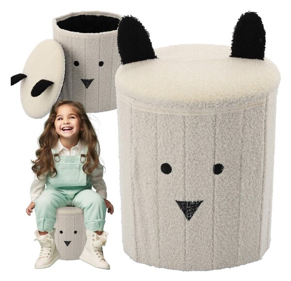 CH Taburetka s úložným priestorom Teddy - biela