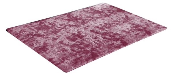 TZ Tmavoružový obdĺžnikový shaggy koberec Ombre Rozmer: 120x170 cm