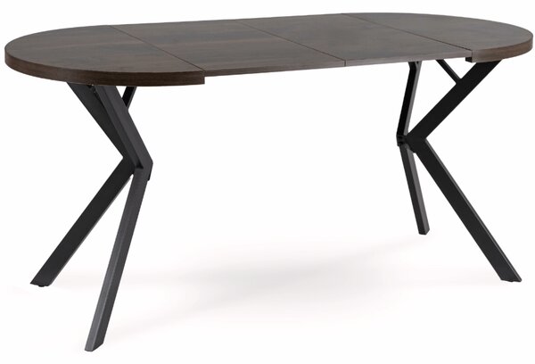 Rozkladací stôl DORIAN 80-160 cm orech/čierna