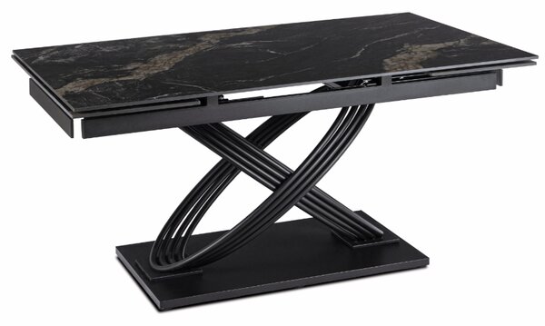 Keramický rozkladací stôl IBIZA 160-240 cm čierny