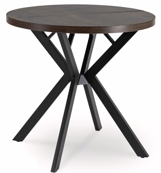 Rozkladací stôl DORIAN 80-160 cm orech/čierna