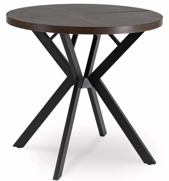 Rozkladací stôl DORIAN 80-160 cm orech/čierna