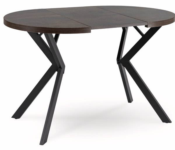 Rozkladací stôl DORIAN 80-160 cm orech/čierna