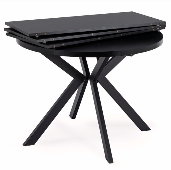 Rozkladací stôl LUKAS 100-250 cm čierny