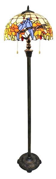 Brilagi - Tiffany vitrážová stojacia lampa JUNGLE 2xE27/60W/230V