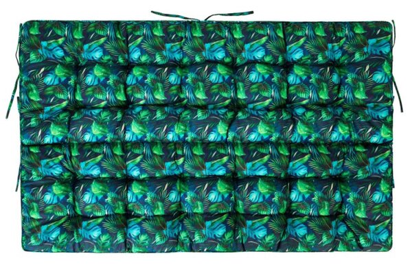 Vankúš na záhradnú hojdačku POLA 100 cm oxford, modré lístie