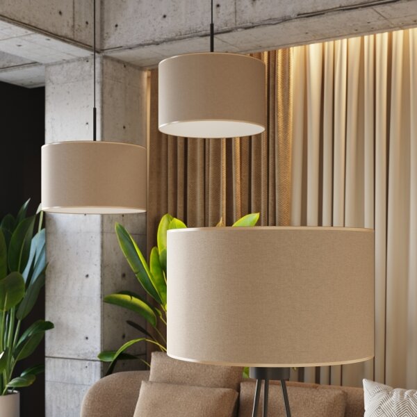 Sollux SL.1853 - Stojacia lampa NEVIA 1xE27/15W/230V taupe