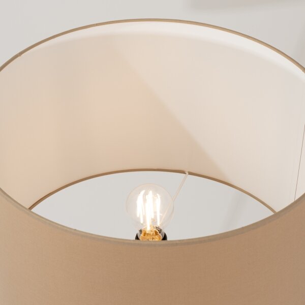Sollux SL.1853 - Stojacia lampa NEVIA 1xE27/15W/230V taupe