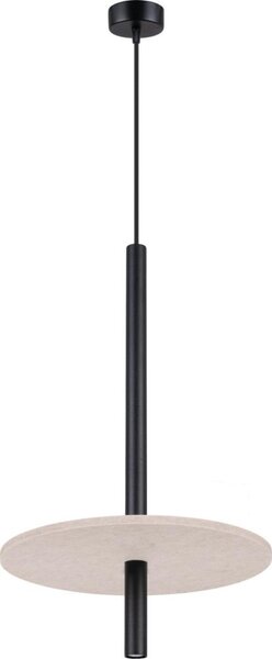 Sollux SL.1879 - Závesné svietidlo na lanku FELTRO 1xG9/8W/230V čierna/krémová