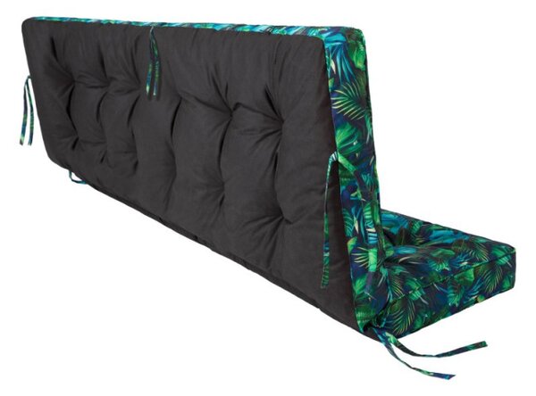 Vankúš na záhradnú hojdačku POLA 100 cm oxford, modré lístie